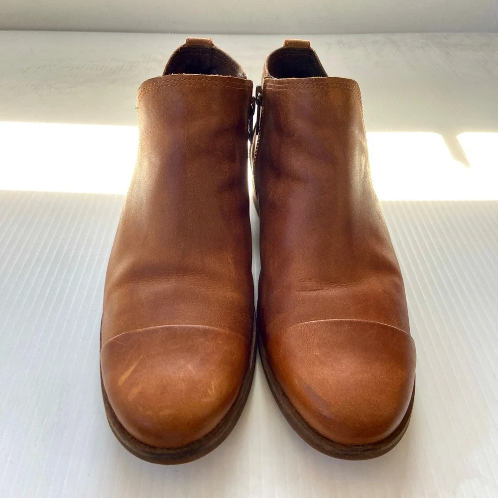 Timberland Somers Falls Short Ankle Casual Boot Brown Leather‎ Womens 8.5